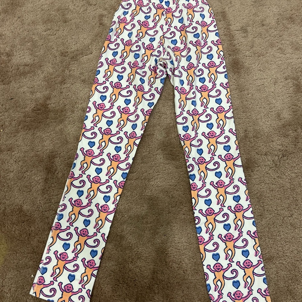 Roller Rabbit Lovely Monkey Pima Cotton Long Sleeve Pajamas XXS - Picture 9 of 11